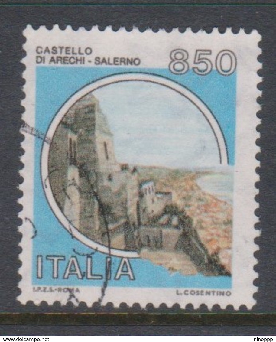 Italy Republic S 1525A 1992 Castle Lire 850 Arechi-salerno,used - 1971-80: Used