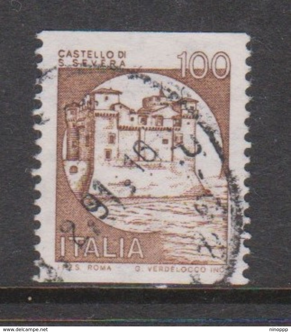 Italy Republic S 1528B 1985 Castle 100 Lire Brown ,used - 1971-80: Used