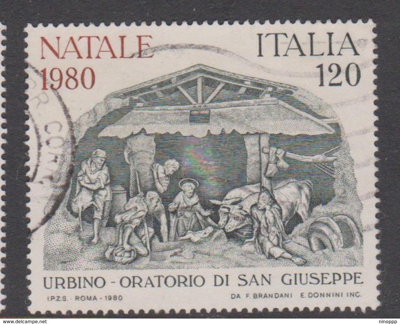 Italy Republic S 1541 1980 Christmas ,used - 1971-80: Used