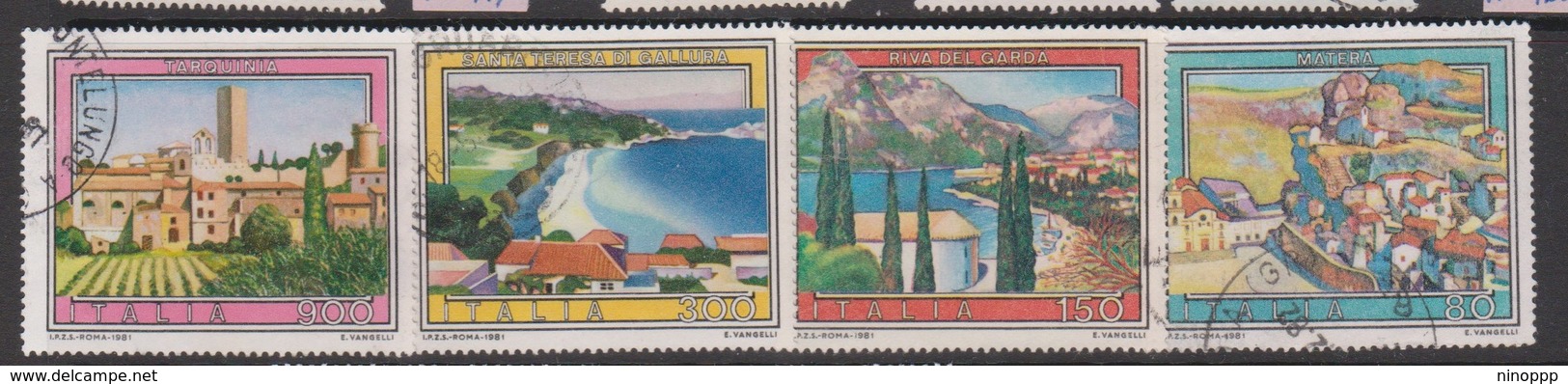 Italy Republic S 1562-1565 1981 Tourism Propaganda ,used - 1971-80: Used