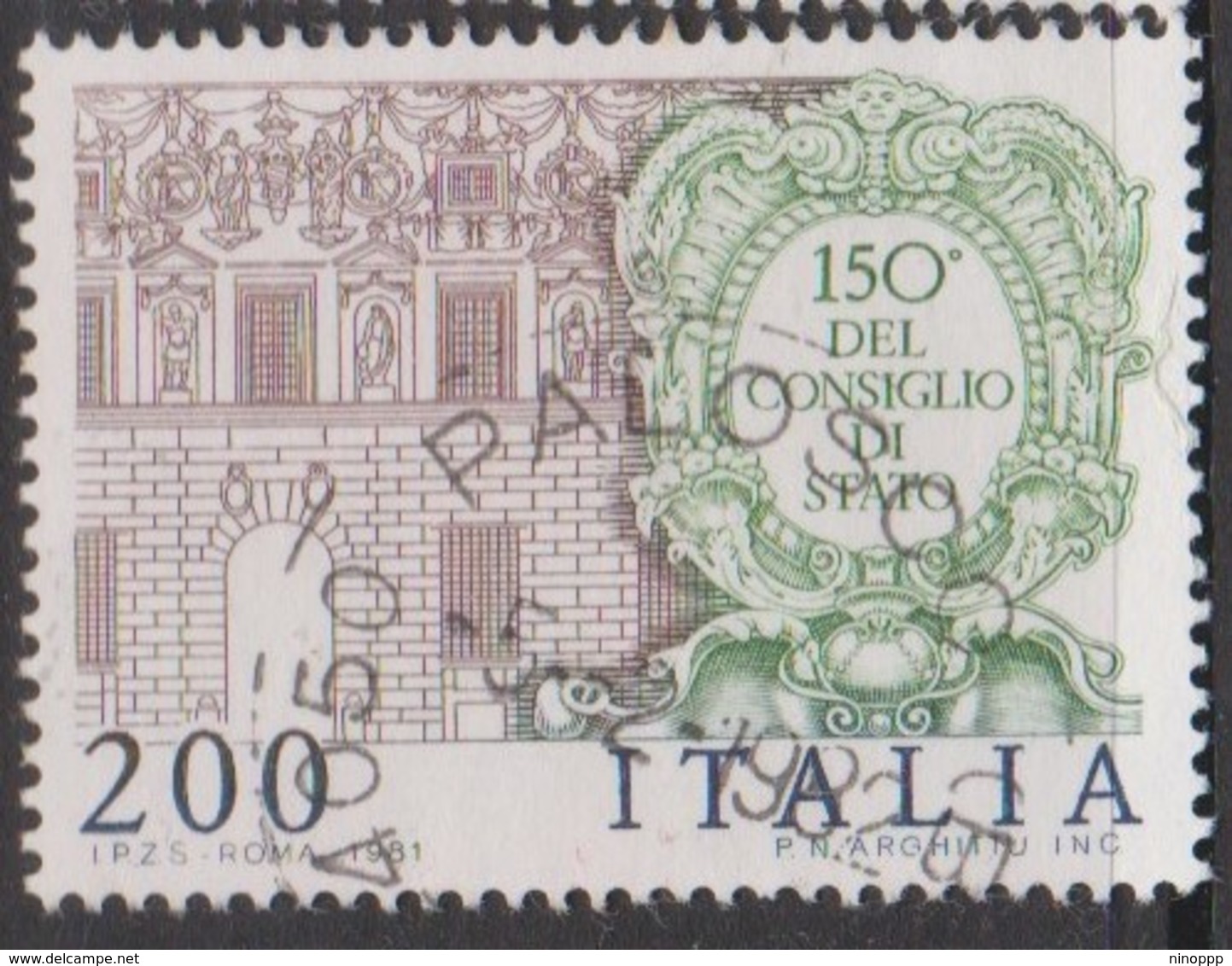 Italy Republic S 1569 1981 State Council Sesquicentenary ,used - 1971-80: Used