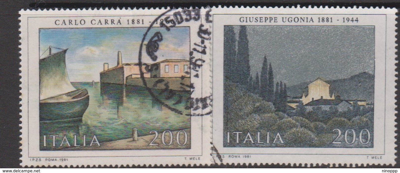 Italy Republic S 1571-1572 1981 Art 8th Issue ,used - 1971-80: Used