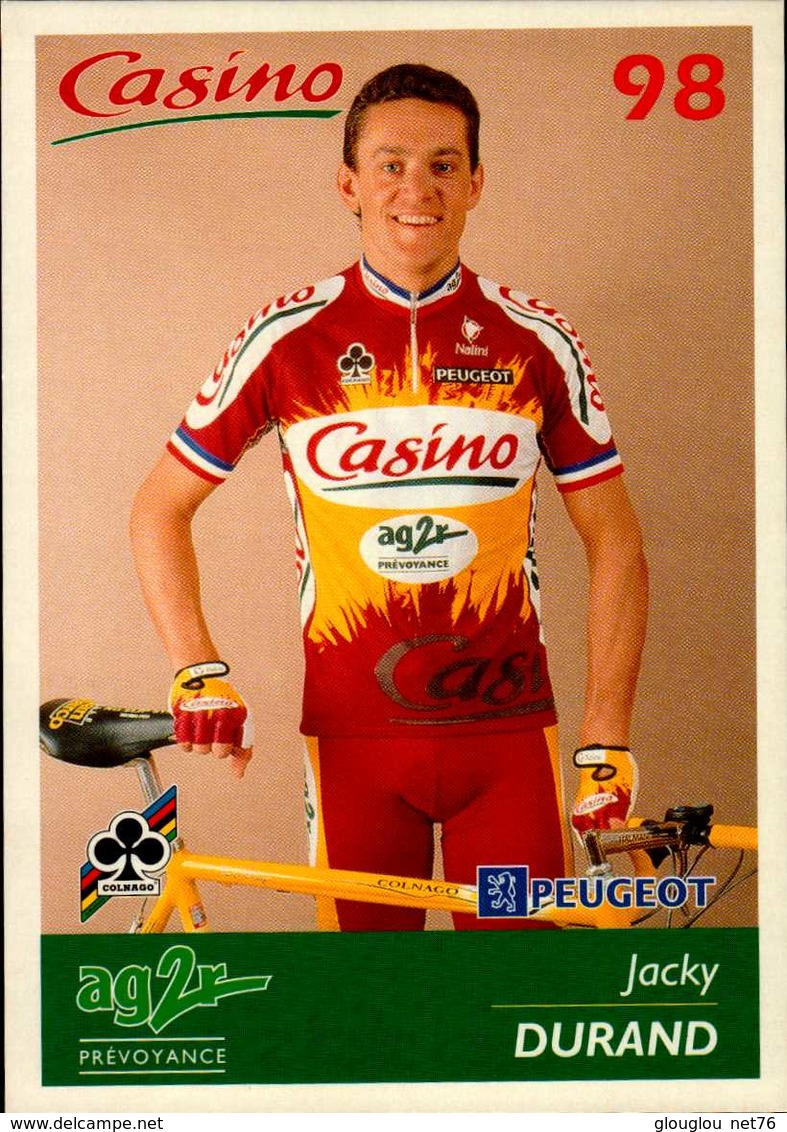 CASINO 98  AG2R... JACKY DURAND....VOIR DOS ....CPM - Radsport