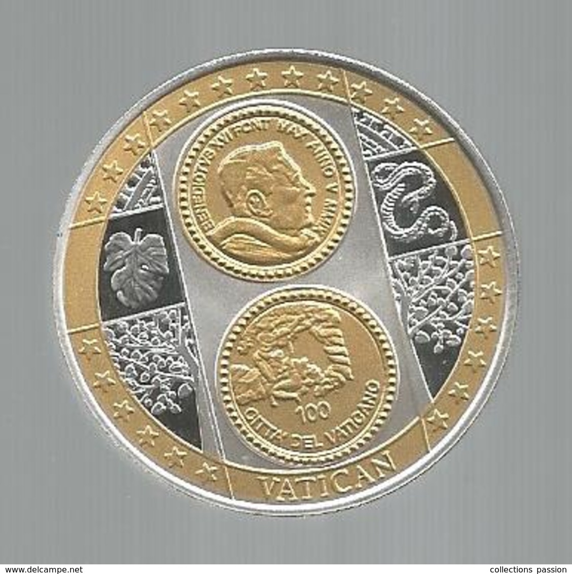 Médaille , VATICAN , 100 Euro, Frais Fr 3.15 E - Unclassified