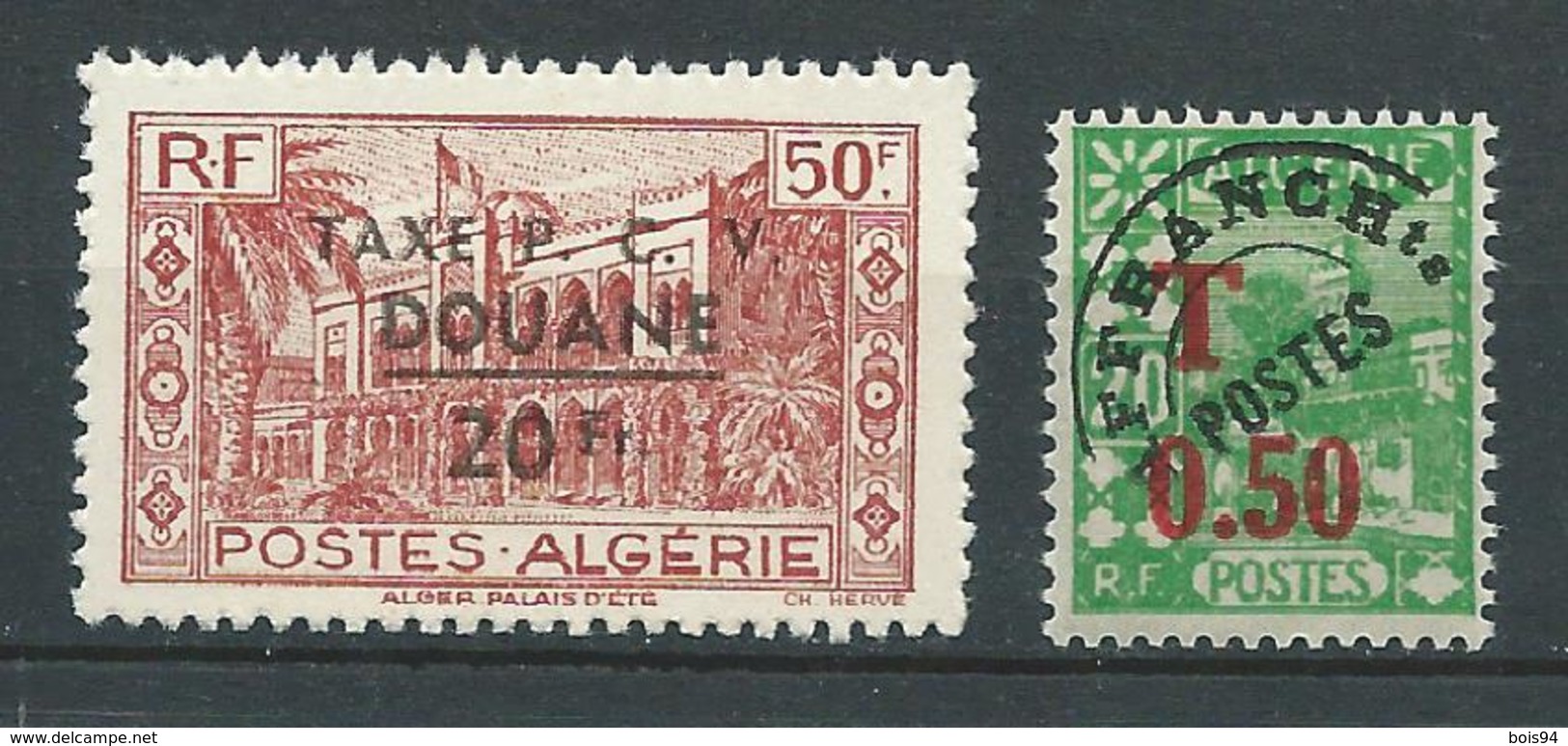 ALGERIE 1944 . Taxes N°s 27 Et 28 . Neufs ** (MNH) - Postage Due