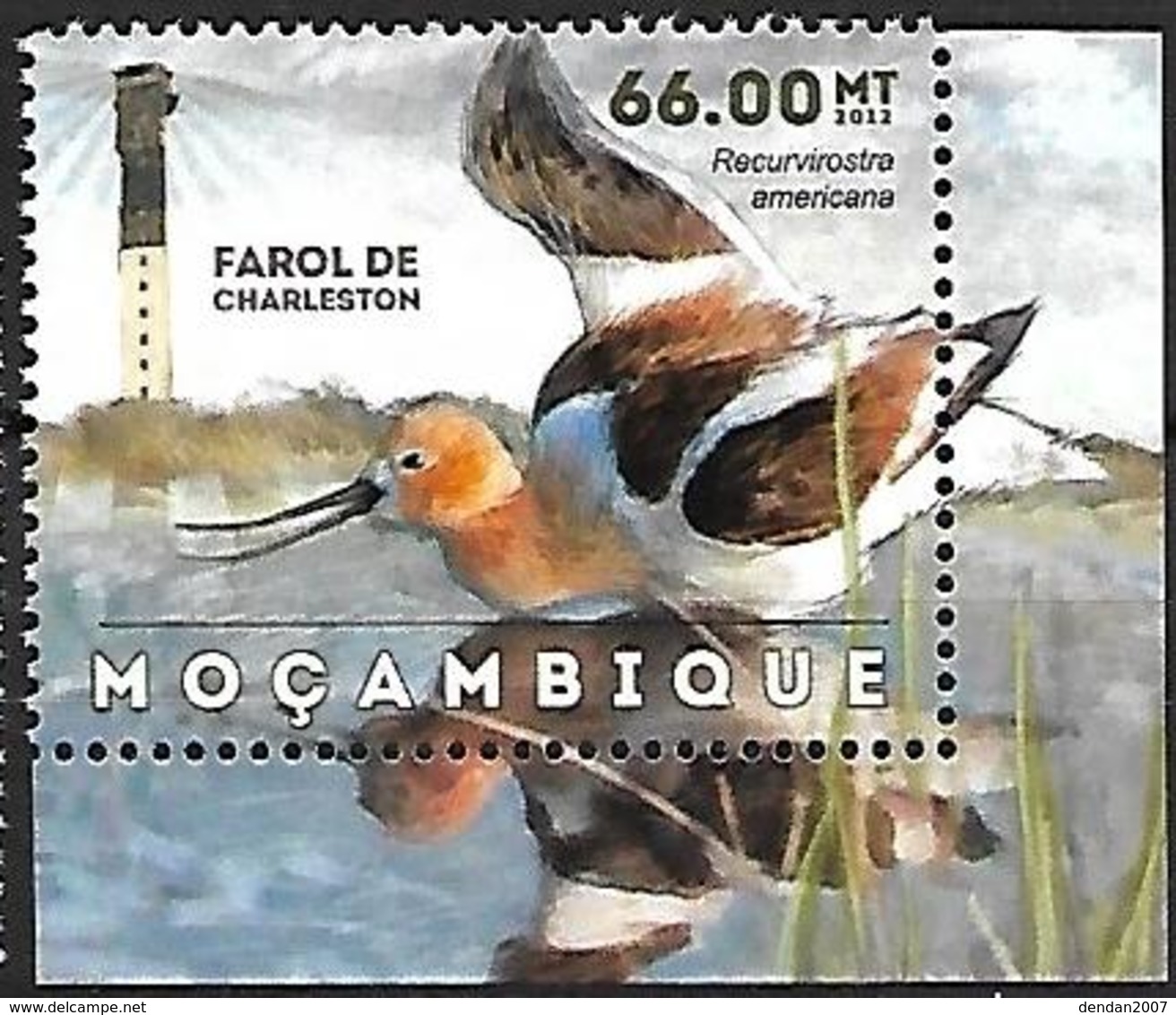 MOZAMBIQUE - MNH - 2012 -  American Avocet    Recurvirostra Americana - Andere & Zonder Classificatie