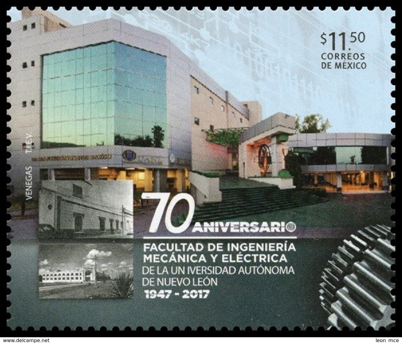 2017 MÉXICO Facultad De Ingeniería Mecánica Y Eléctrica MNH MECHANICAL AND  ELECTRICAL ENGINEERIN BUILDING Gear Wheels - Mexico
