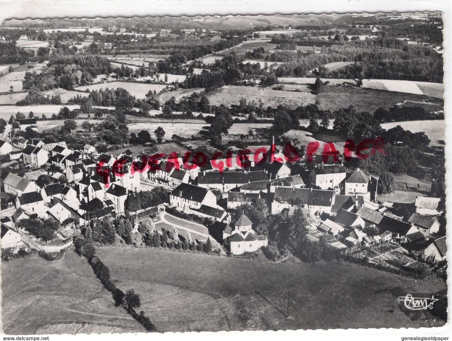 19- EYGURANDE- VUE GENERALE AERIENNE   1957 -CORREZE - Eygurande