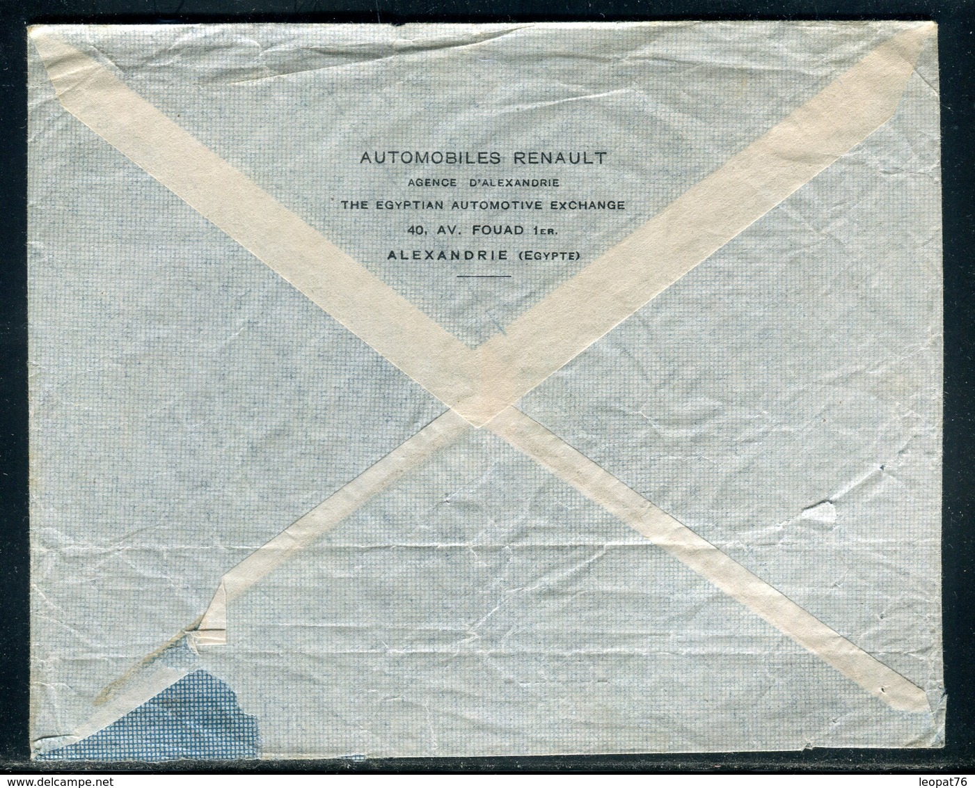 Egypte - Enveloppe De Alexandrie Pour La France En 1946 , Affranchissement Plaisant - Prix Fixe - Réf JJ 238 - Lettres & Documents