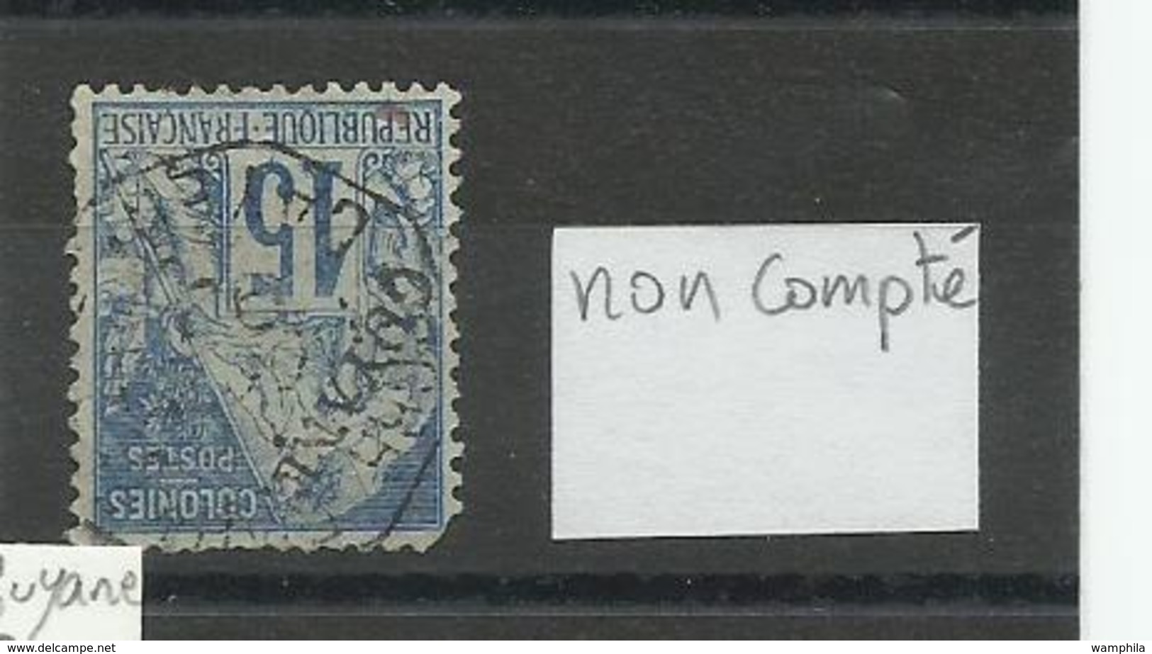 1892 Guyane N° 19, 20, 23 Oblitérés, Cote YT 124€ (+ N° 21 Non Compté) - Oblitérés