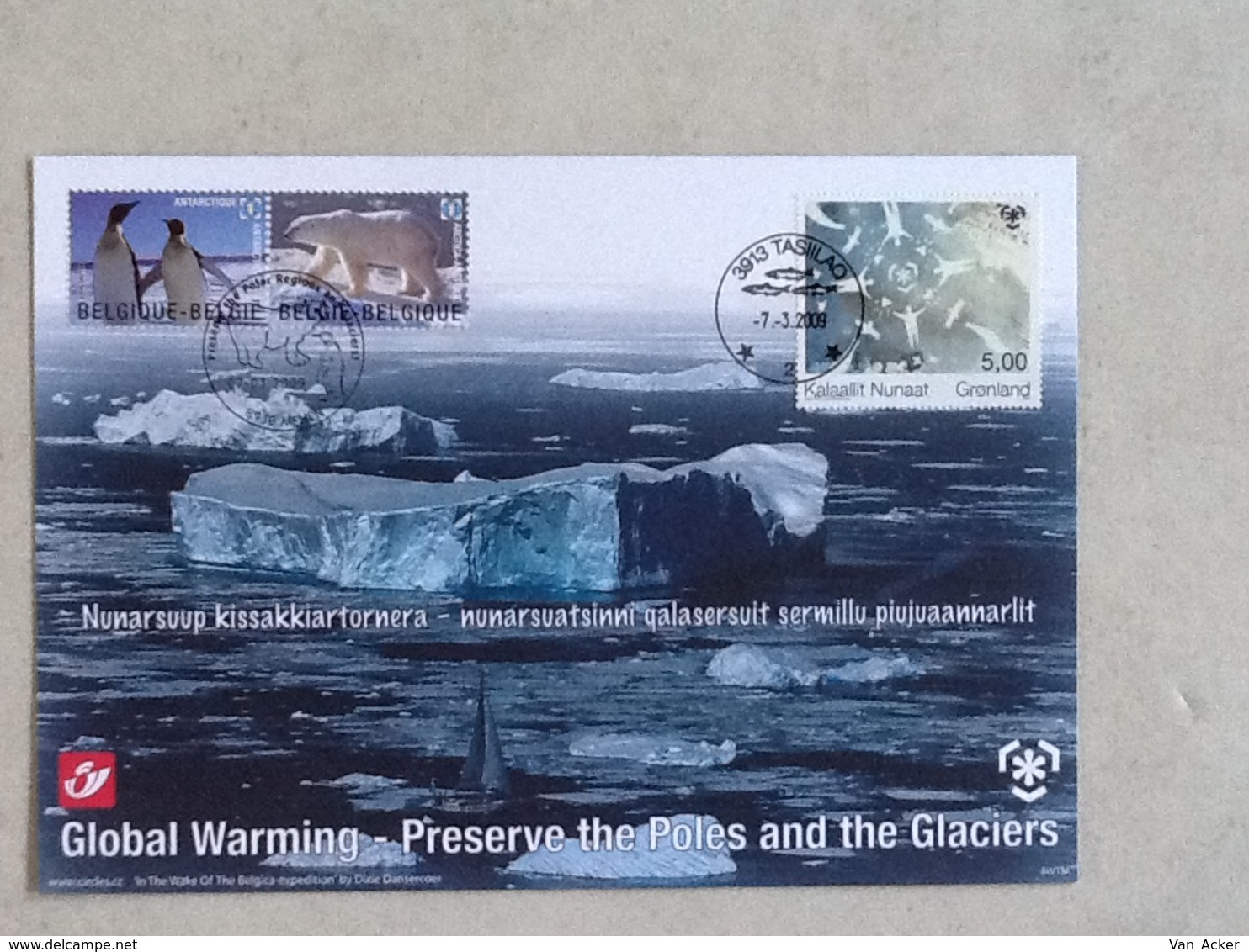 3884HK Polar Regions. - Cartes Souvenir – Emissions Communes [HK]