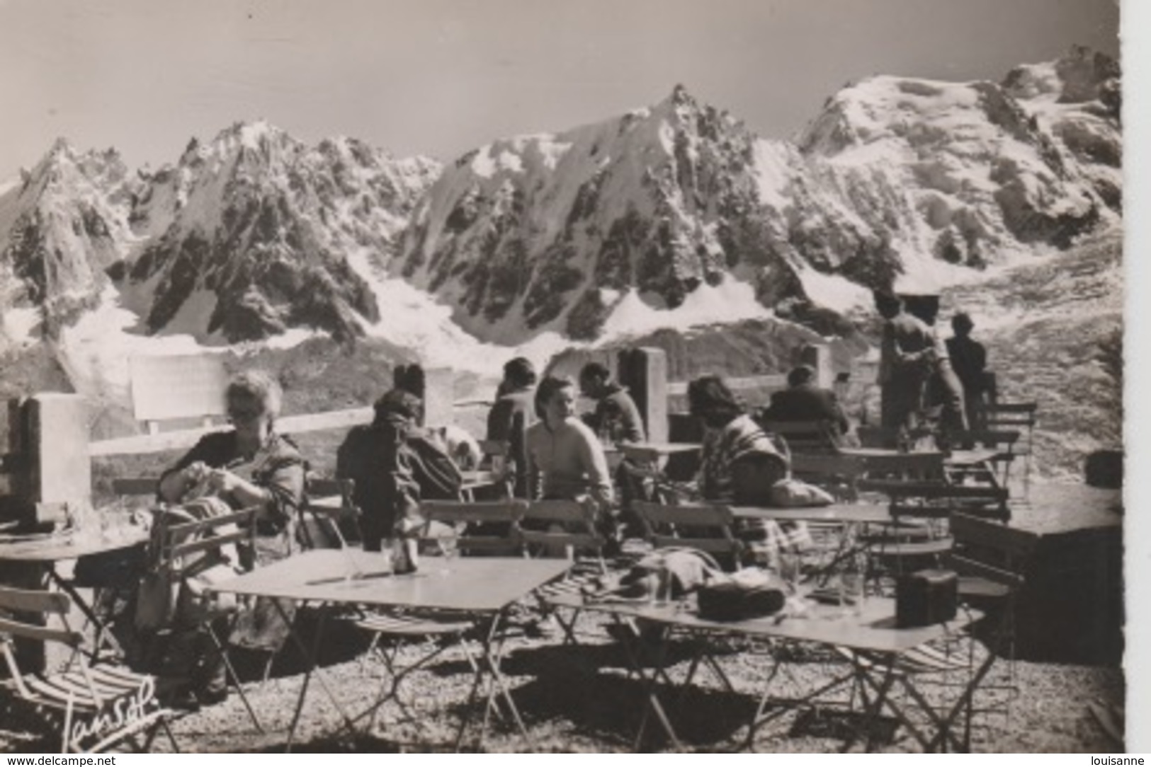 19 / 7 / 129  -  CHAMONIX ( 74 ) TERRASSE. DU. BRÉVENT - Vues Sur Les Aiguilles De Chamonix  & Mt.Blanc ) CPM - Chamonix-Mont-Blanc