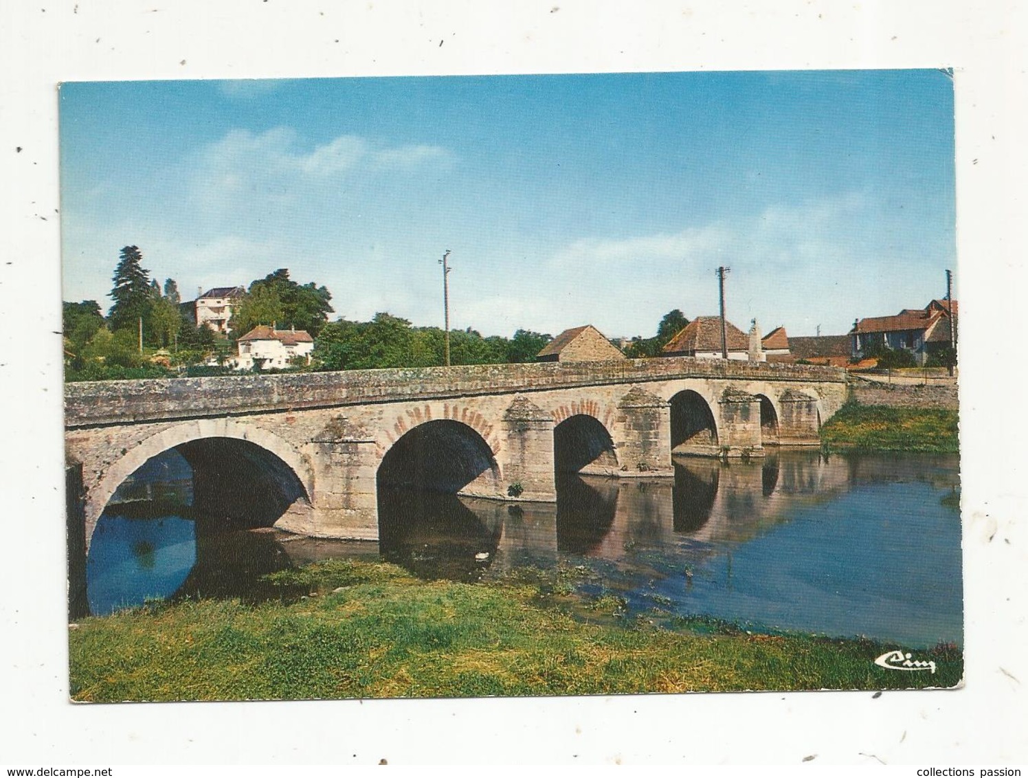 Cp , 89 ,  GUILLON ,  Le Vieux Pont,  Voyagée ,  Ed. Combier - Guillon