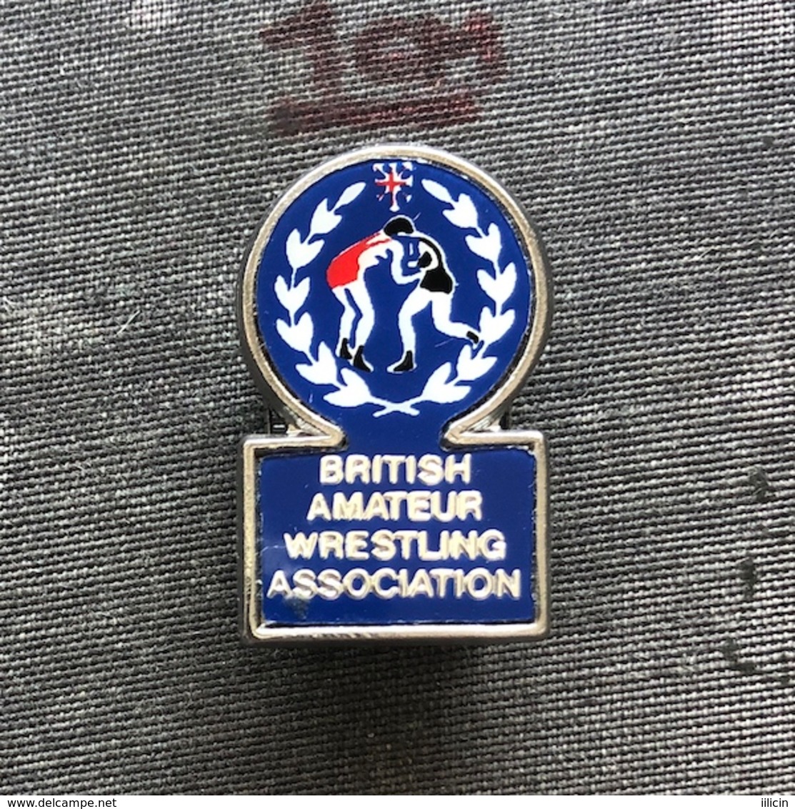 Badge Pin ZN008639 - Wrestling Great Britain Amateur Federation Association Union - Lotta