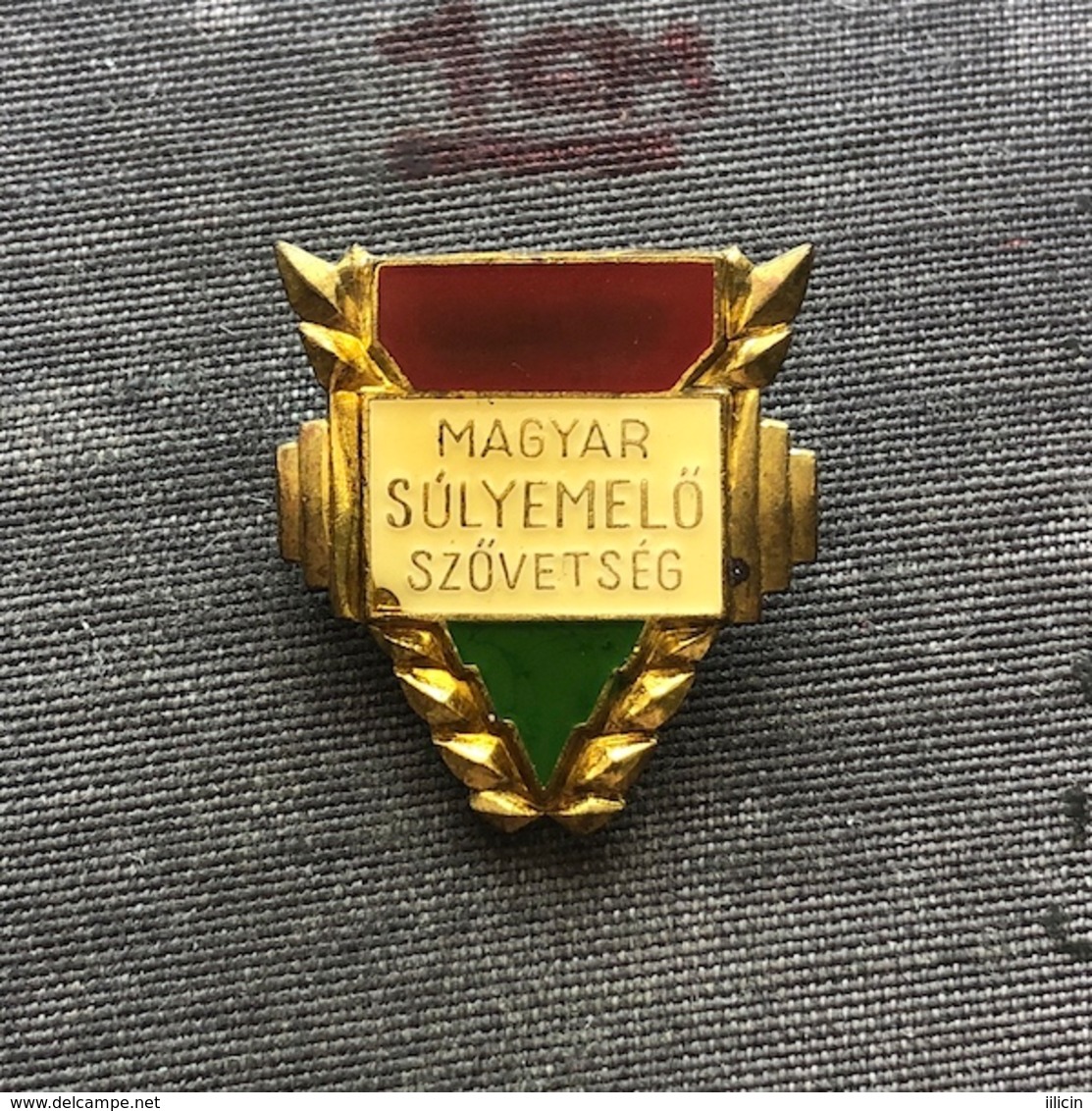 Badge Pin ZN008665 - Weightlifting Hungary Federation Association Union - Gewichtheffen