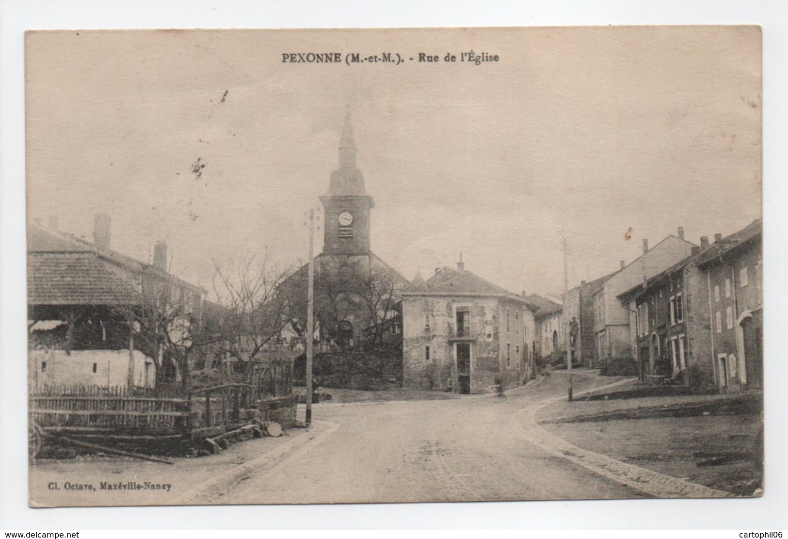 - CPA PEXONNE (54) - Rue De L'Eglise 1915 - Edition Cl. Octave - - Sonstige & Ohne Zuordnung