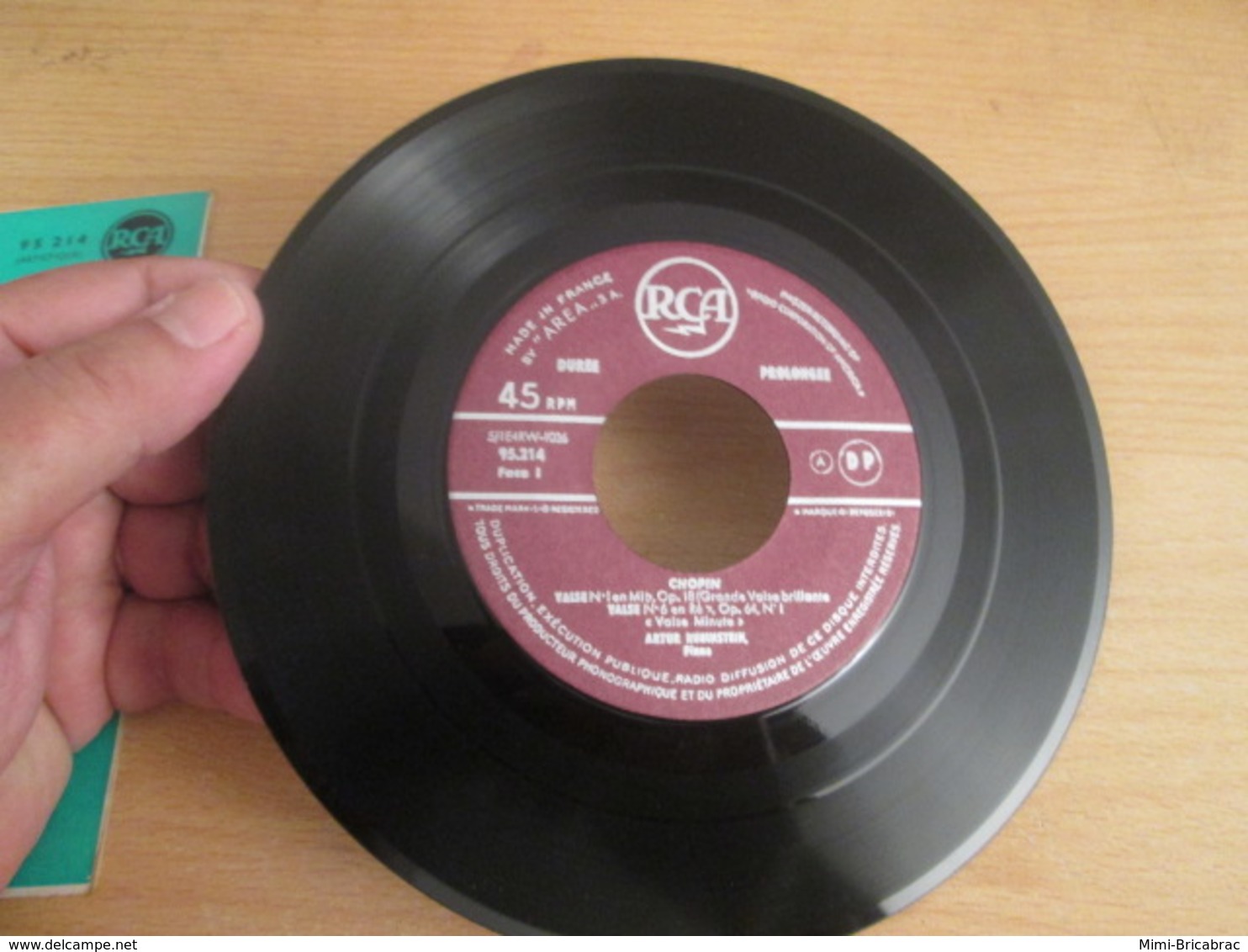 Vinyle 45T (7") RUBINSTEIN PLAYS CHOPIN 4 Valses Disque RCA 95 214 - Classique