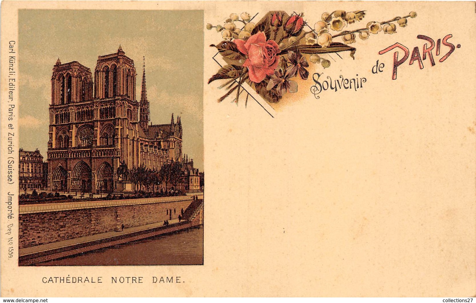 CATHEDRALE NOTRE DAME- SOUVENIR DE PARIS - Notre-Dame De Paris