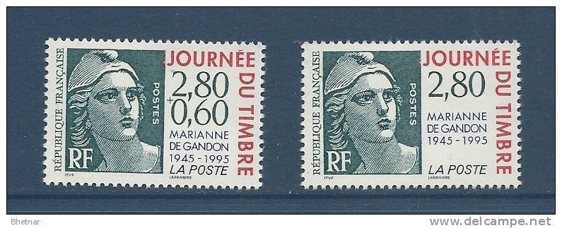 FR YT 2933 & 2934 " Journée Du Timbre " 1995 Neuf** - Unused Stamps