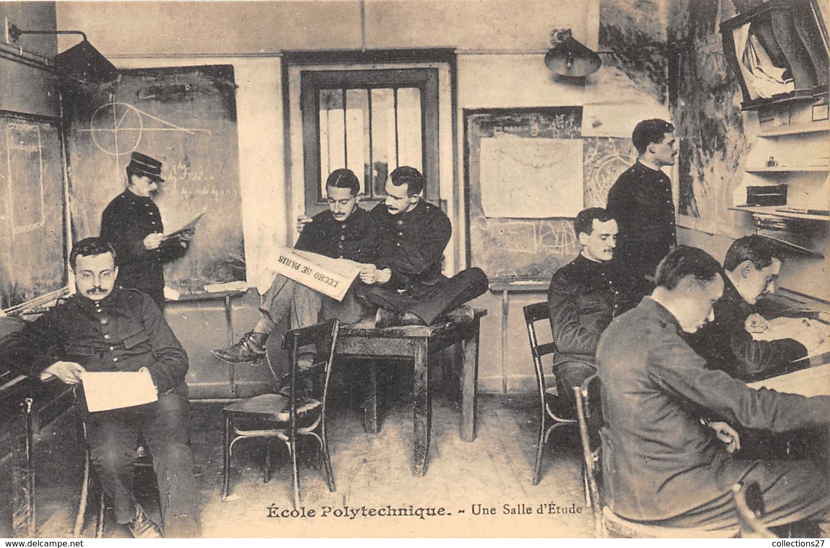 75005-PARIS- ECOLE POLYTECHNIQUE - UNE SALLE D'ETUDE - Onderwijs, Scholen En Universiteiten