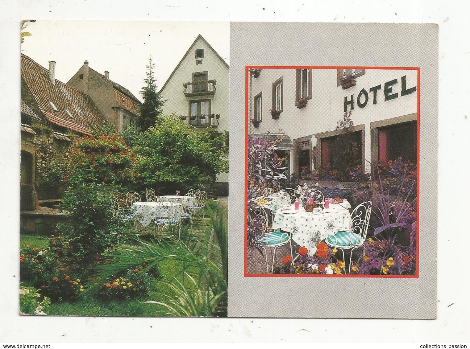 Carte De Visite , 4 Pages ,HOTEL DU CENTRE ,  67,MOLSHEIM ,2 Scans - Cartes De Visite