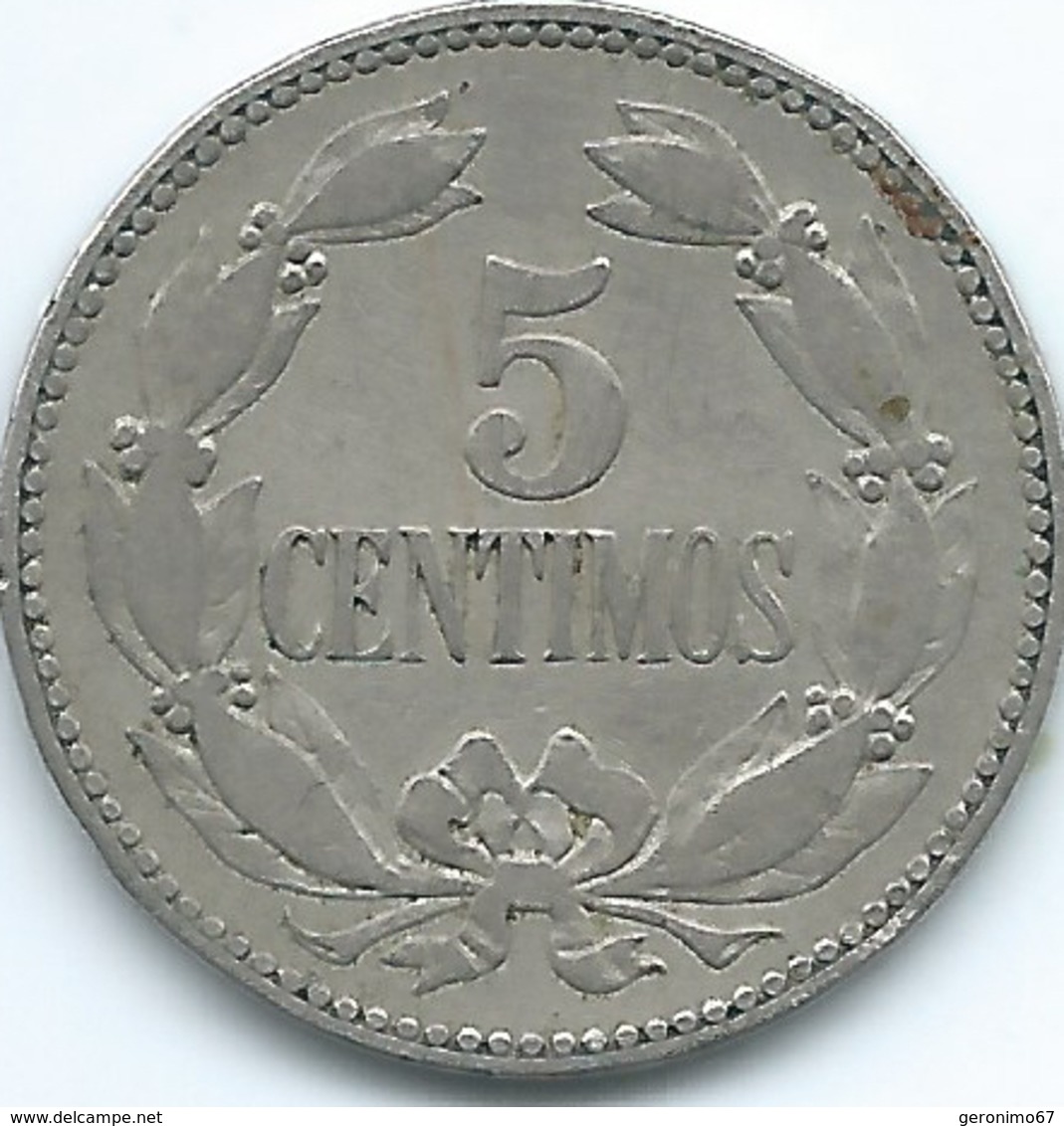 Venezuela - 1925 - 5 Céntimos - KMY27 - Venezuela