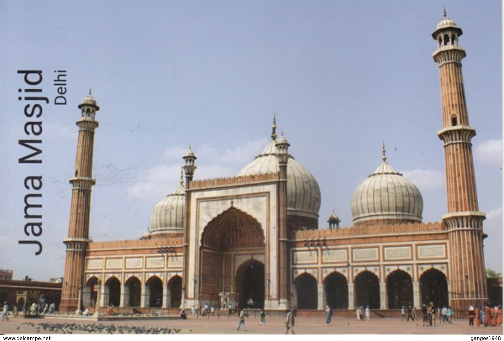 INDIA  2019  Jama Masjid  Delhi  Built By Moghul Emperor Shah Jahan  Stamped Card  # 20673  D Inde  Indien - Islam