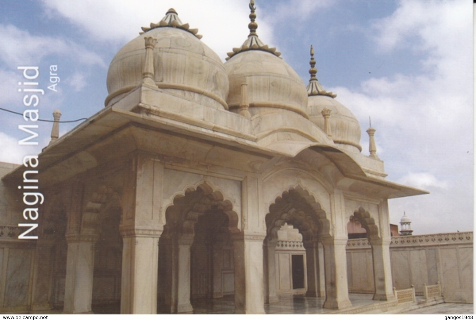INDIA  2019  Nagina Maslid  Agra  Built By Moghul Emperor Shah Jahan  Stamped Card  # 20678  D Inde  Indien - Islam
