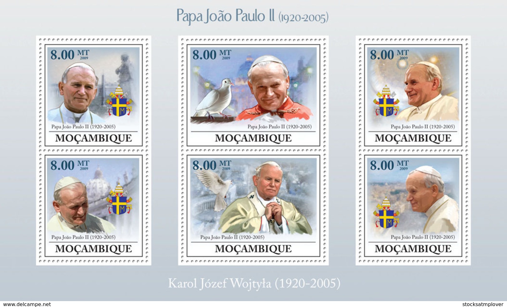 Mozambique 2009 Pope John Paul II - Mozambique