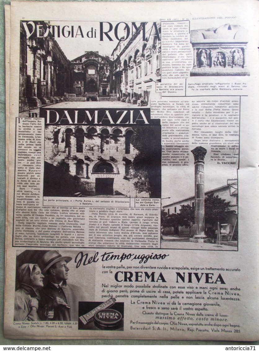 Illustrazione Del Popolo 13 Marzo 1932 Campbell Teatro Giapponese Dalmazia Croix - Altri & Non Classificati