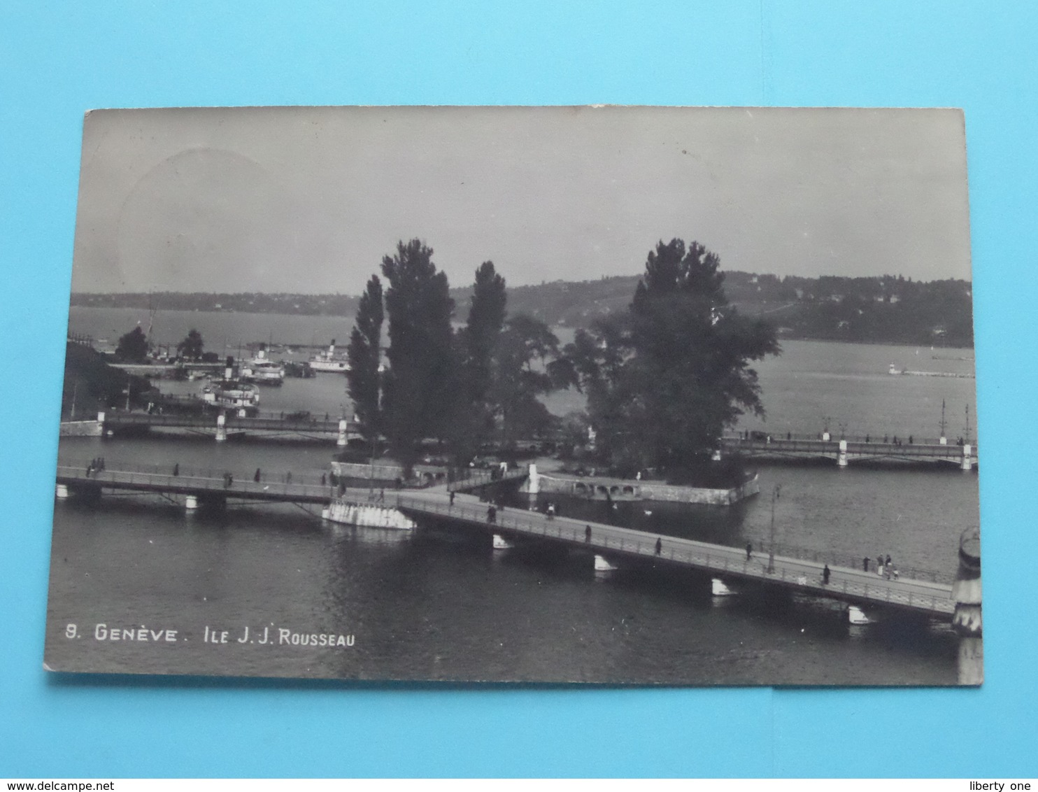 Lac J. J. ROUSSEAU Genève ( 9 ) Anno 1924 ( Zie / Voir Photo ) ! - Genève