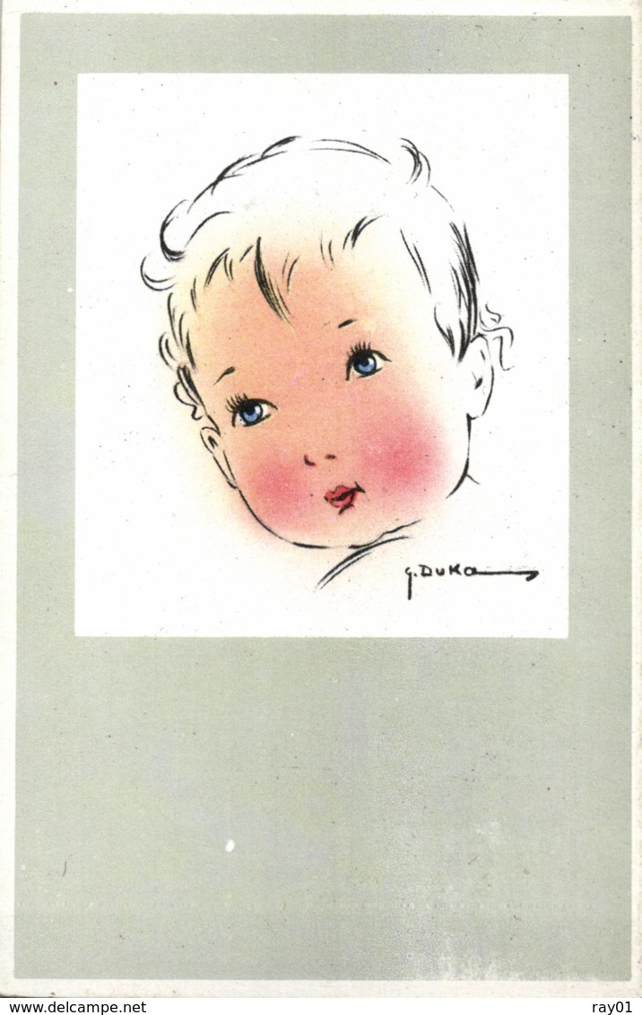 Illustrateur G. Duka - Visage D'enfants (7 Cartes). - Autres & Non Classés