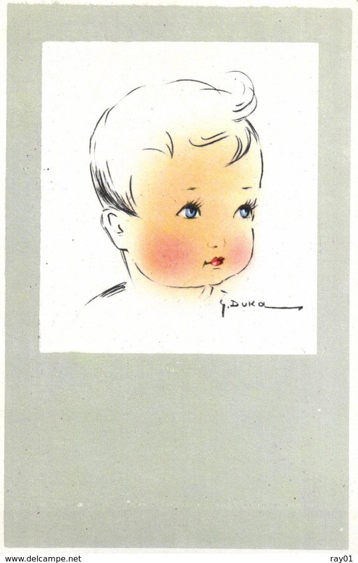 Illustrateur G. Duka - Visage D'enfants (7 Cartes). - Autres & Non Classés