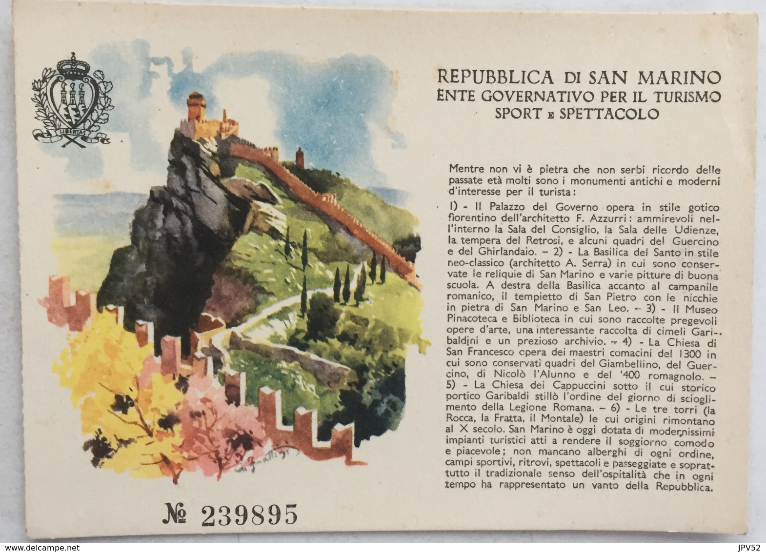 (198) Repubblica Di San Marino - Il Palazzo Del Governo - Saint-Marin