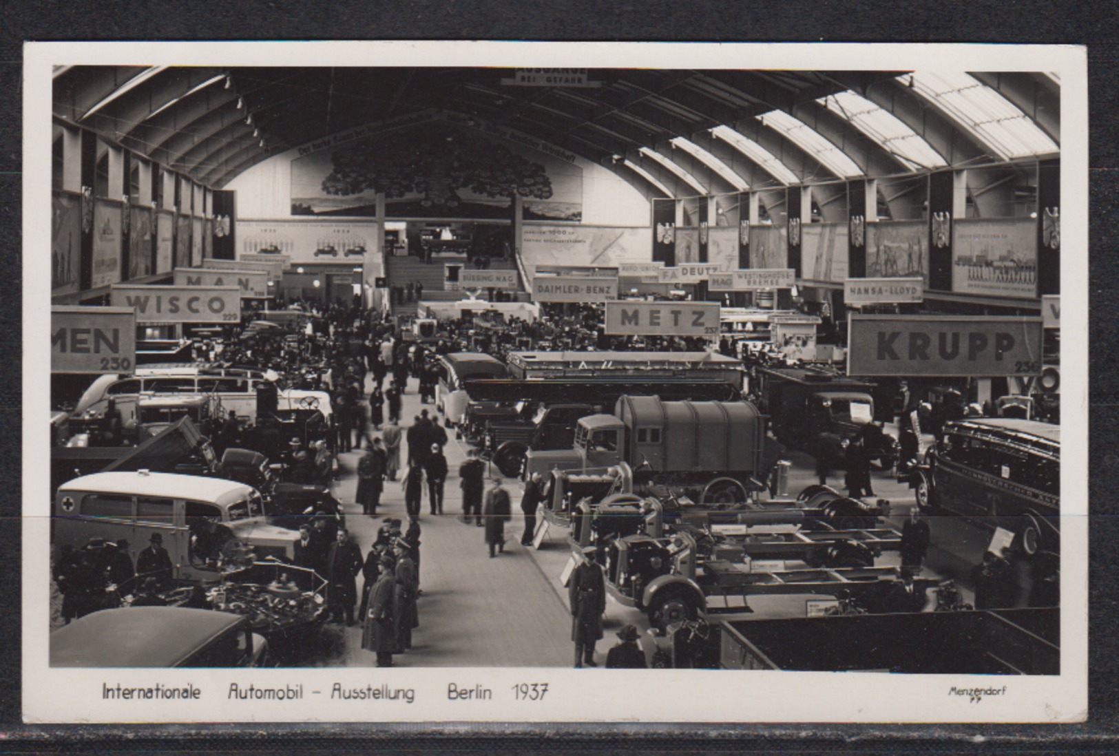 Dt.Reich Berlin 1937 Fotokarte " Automobil-Ausstellung " Mit Gleichem SSt Auf 516 - Briefe U. Dokumente