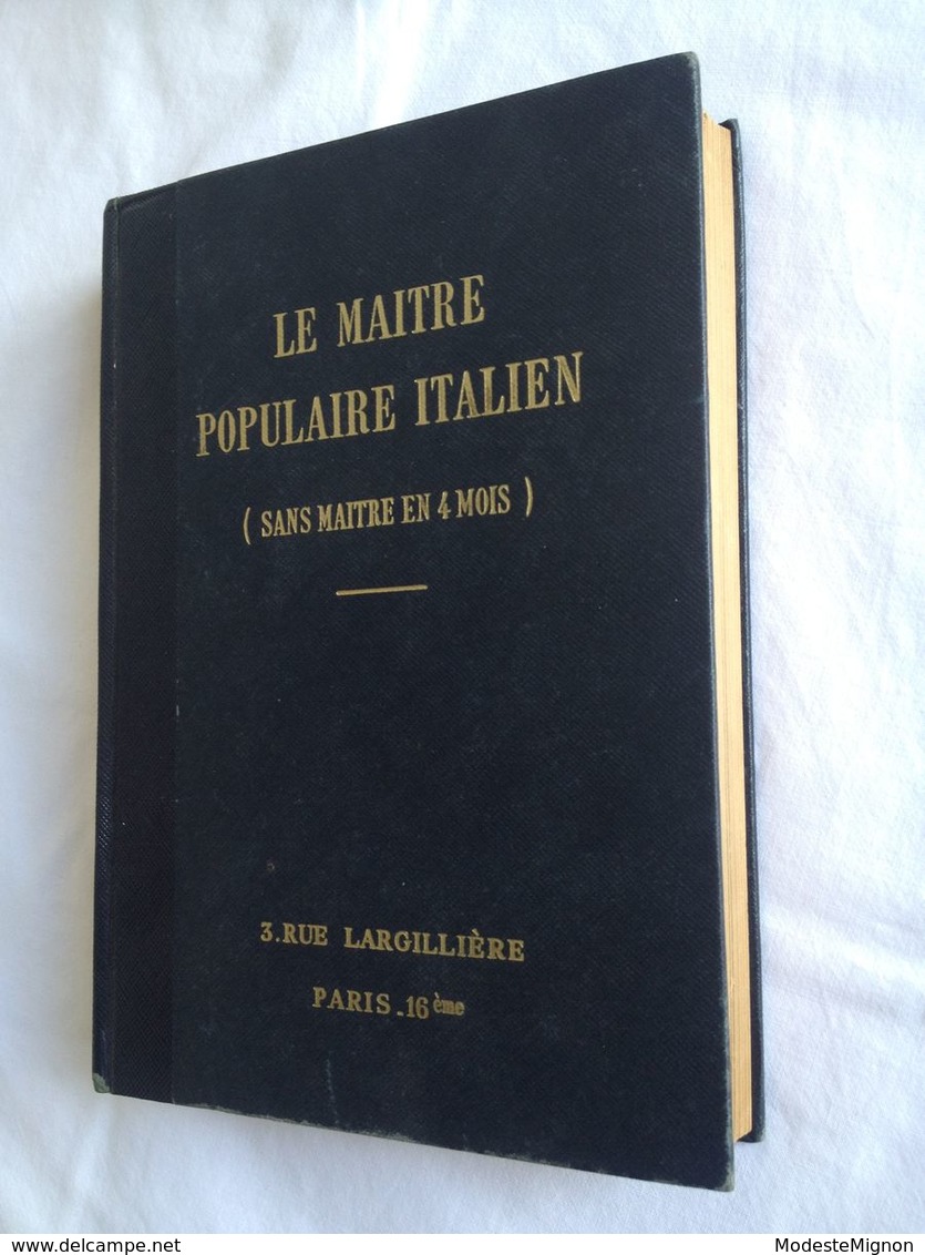 Le Maître Populaire Italien (sans Maître En 4 Mois). Méthode Xavier De Bouge - Dictionaries