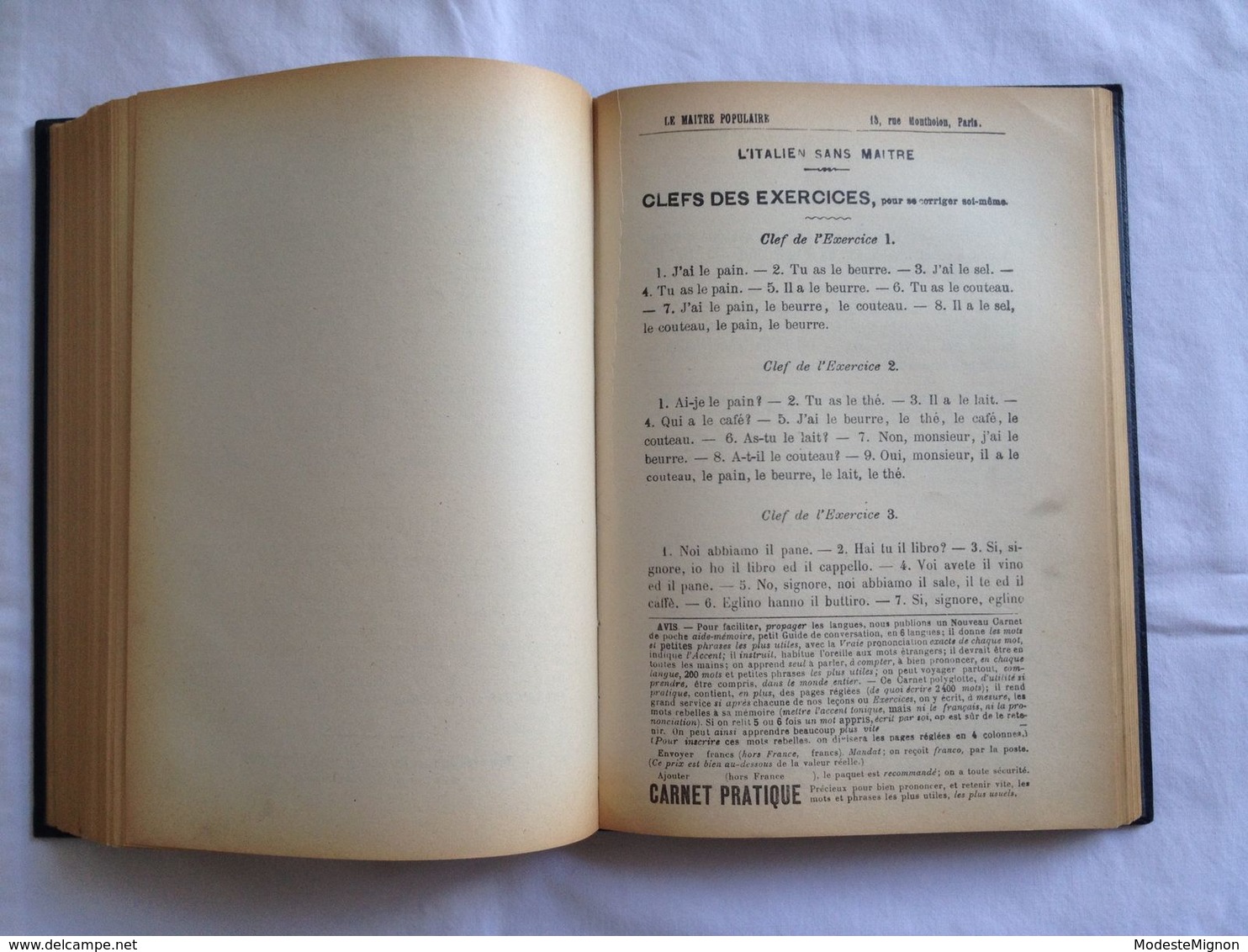 Le maître populaire italien (sans maître en 4 mois). Méthode Xavier de Bouge