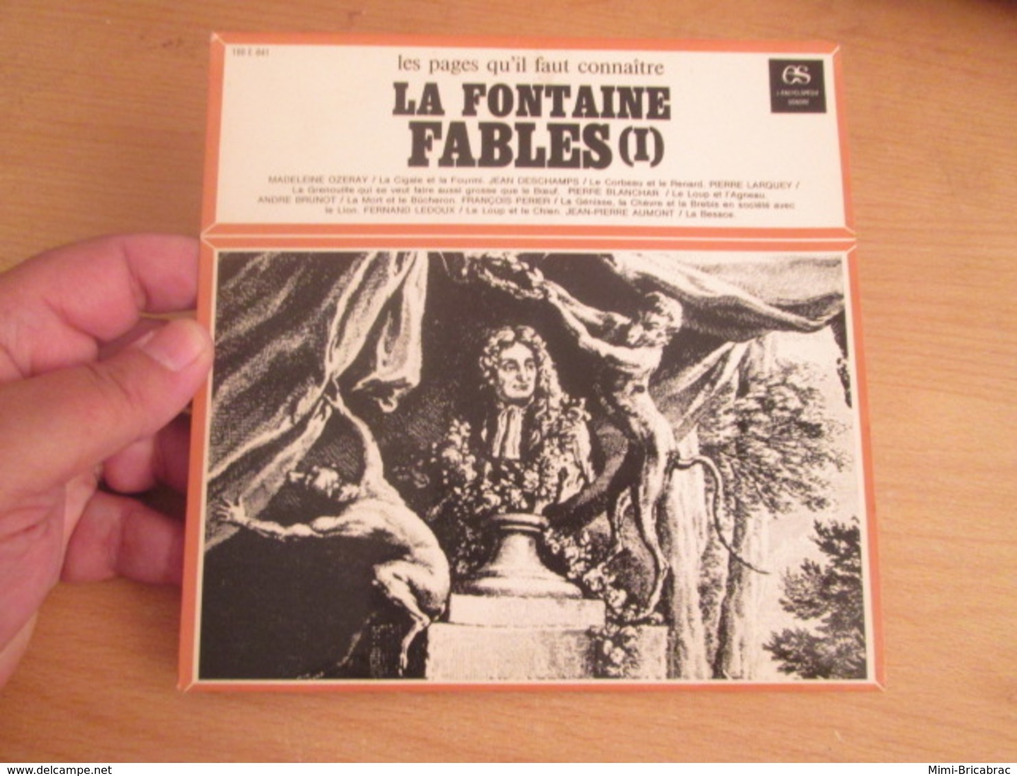 DISQUE 45 Tours EP - LA FONTAINE FABLES (I) - LES PAGES QU'IL FAUT CONNAITRE - ENCYCLOPEDIE SONORE  ANNEES 1960 - Kinderlieder