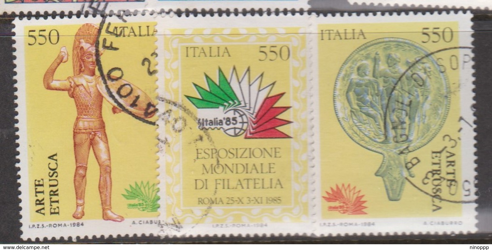 Italy Republic S 1696-1698 1984 Italia 85 Propaganda 2nd Issue Used - 1981-90: Used