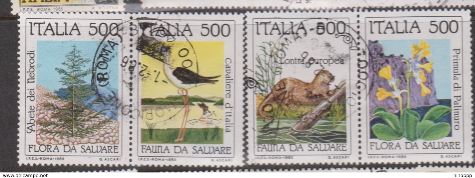 Italy Republic S 1720-1723 1985 Nature Conservation  ,used - 1981-90: Used