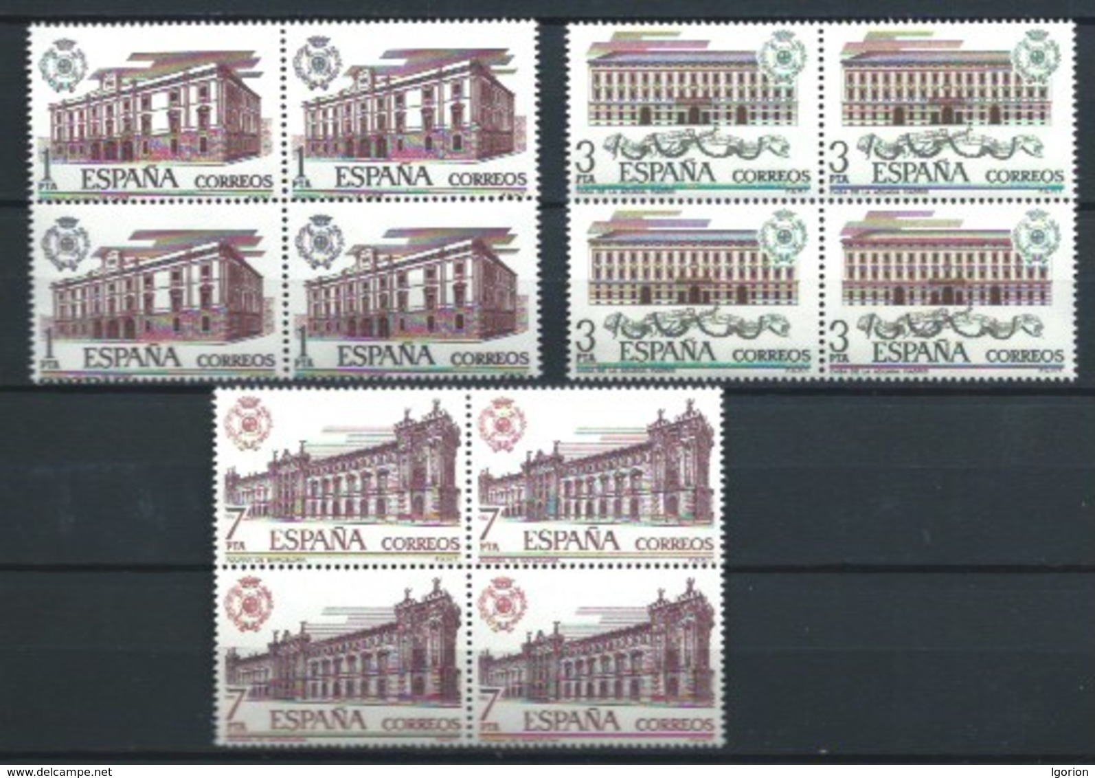 ESPAÑA 1976 - ED. 2326/2328 ** ADUANAS BL.4 - Neufs