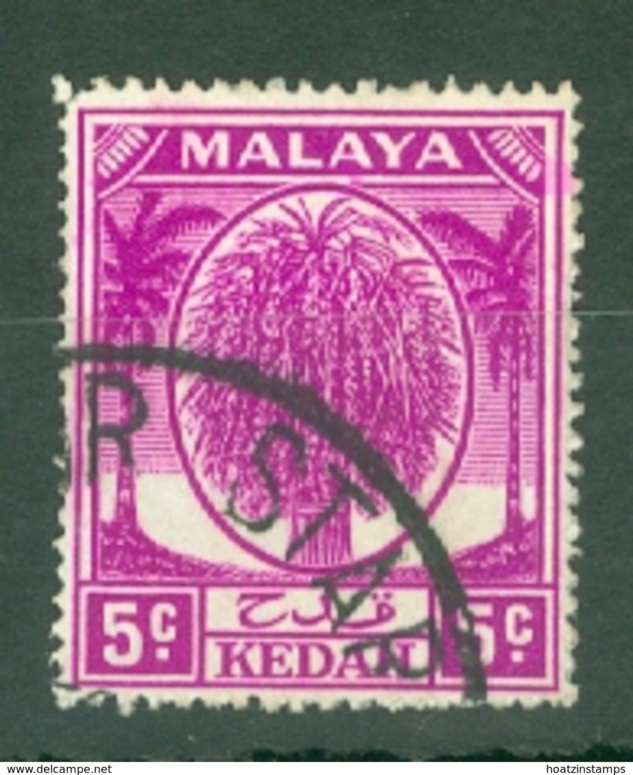 Malaya - Kedah: 1950/55   Sheaf Of Rice     SG79a    5c   Bright Mauve   Used - Kedah