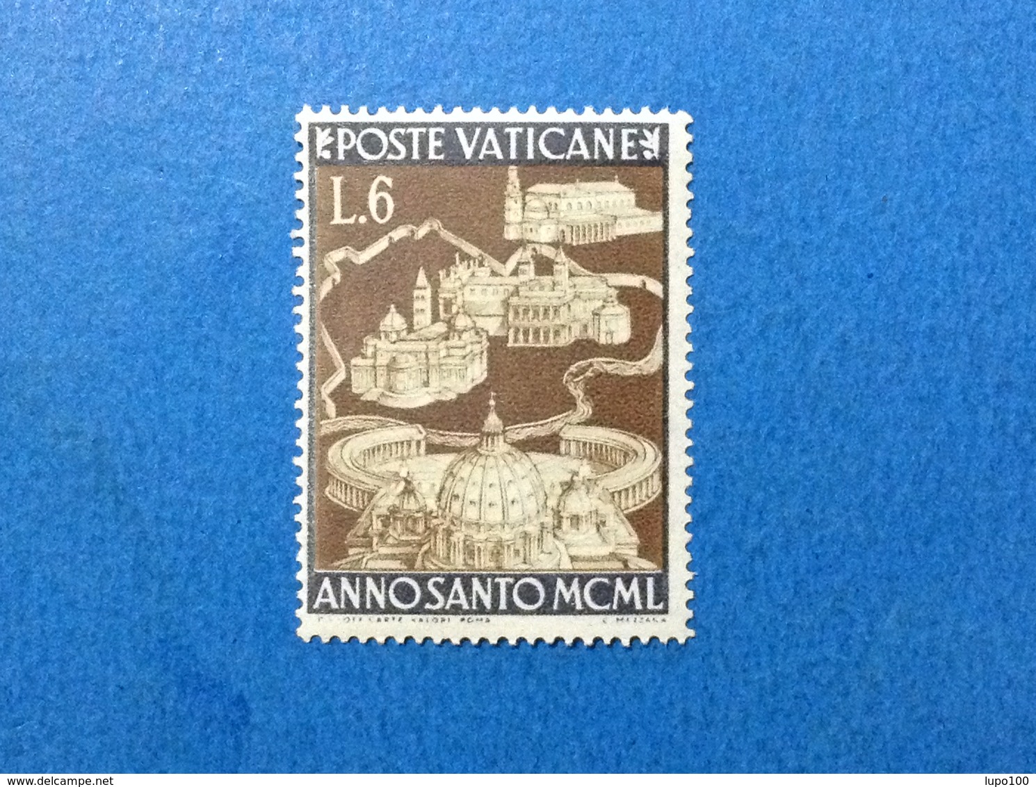 1949 VATICANO ANNO SANTO 6 FRANCOBOLLO NUOVO STAMP NEW MNH** - Nuovi