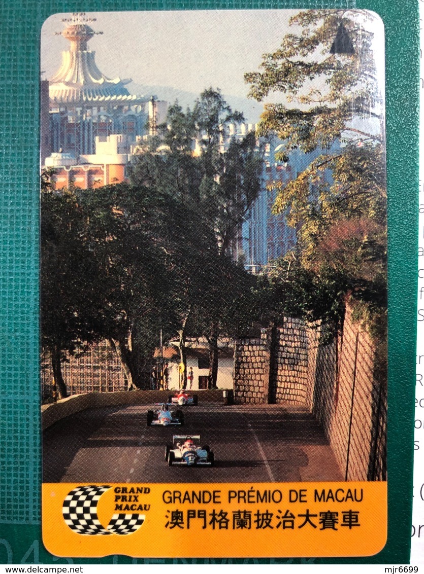 MACAU-CTM  1989\90 GRAND PRIX MACAU PHONE CARDS SET OF 6 ALL FINE USED - Macao