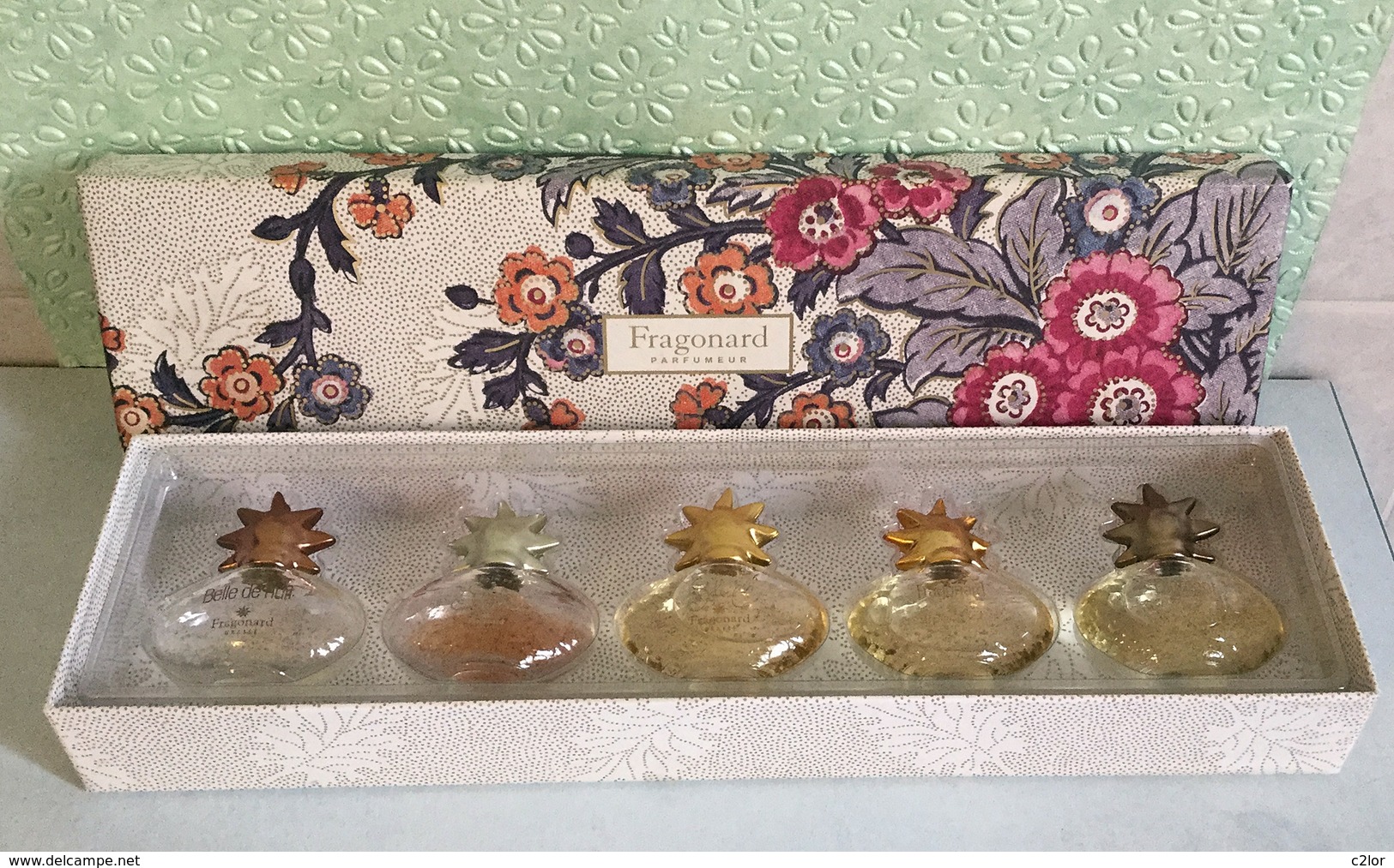 Coffret 5 Miniatures  "FRAGONARD"  Parfum Et Eau De Parfum 7 Ml X 5 - Miniatures Womens' Fragrances (in Box)