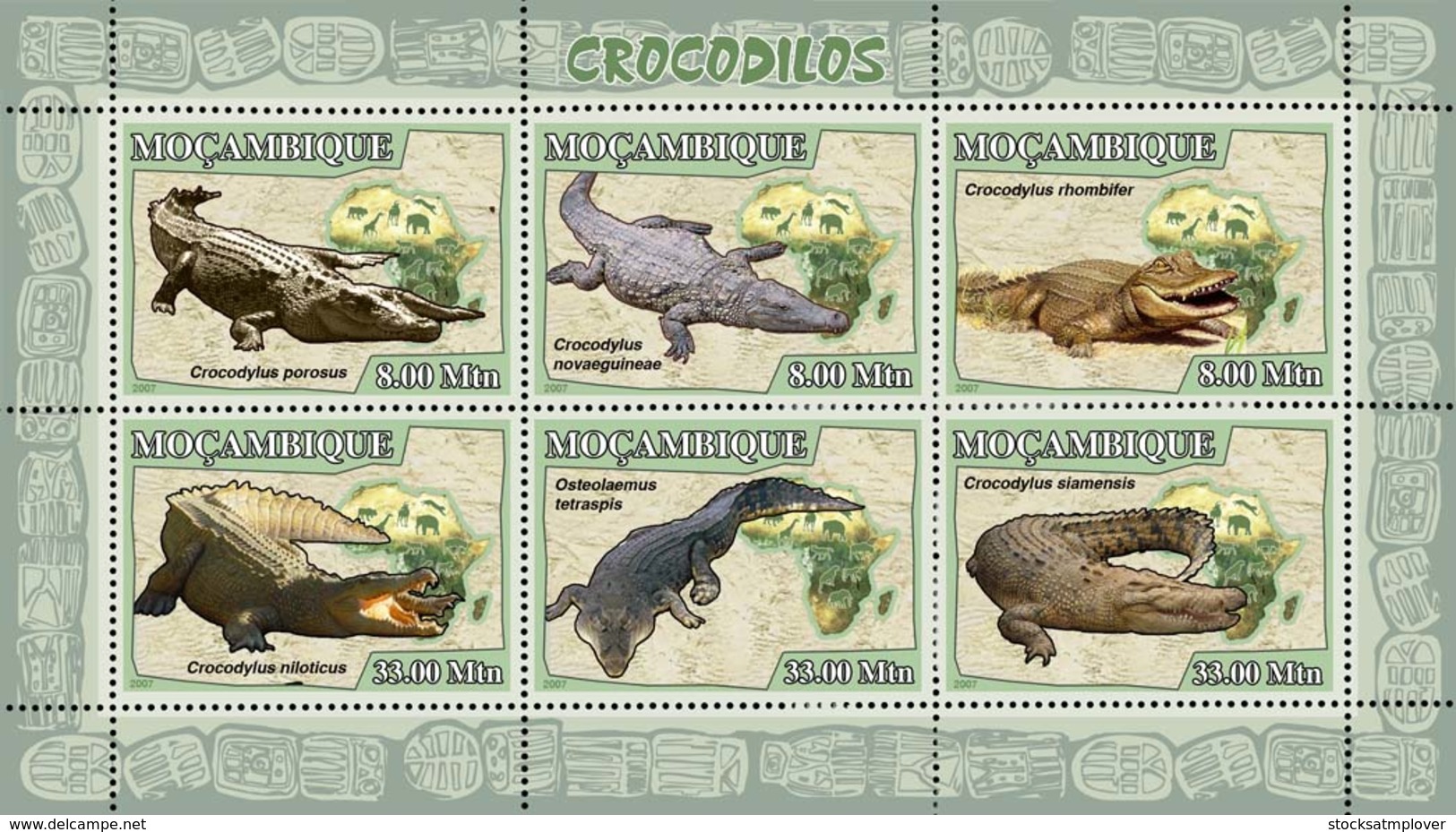 Mozambique 2007 Fauna Crocodile - Mozambique