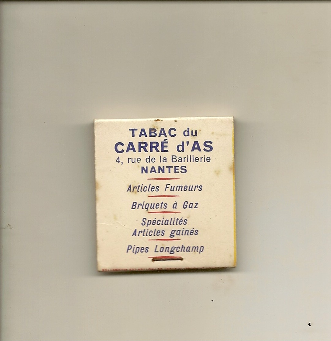 Pochette Allumettes LASTAR De 1955 Neuve Et Pleine:Tabac Du CARRE D'AS à Nantes - Boites D'allumettes