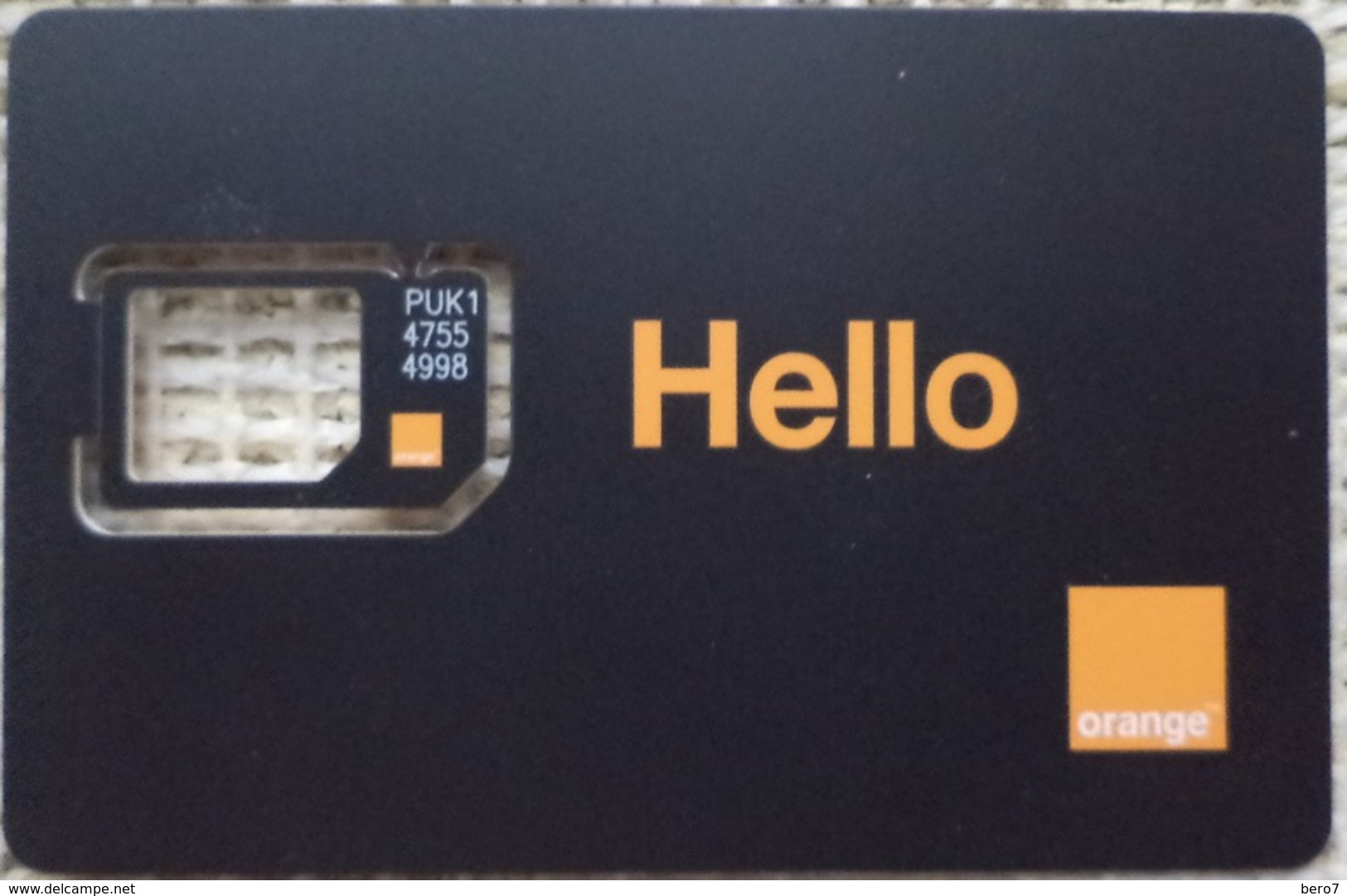 Egypt GSM Card Orange "FRAME ONLY NO SIM"  (Egypte) (Egitto) (Ägypten) (Egipto) (Egypten) - Egypte