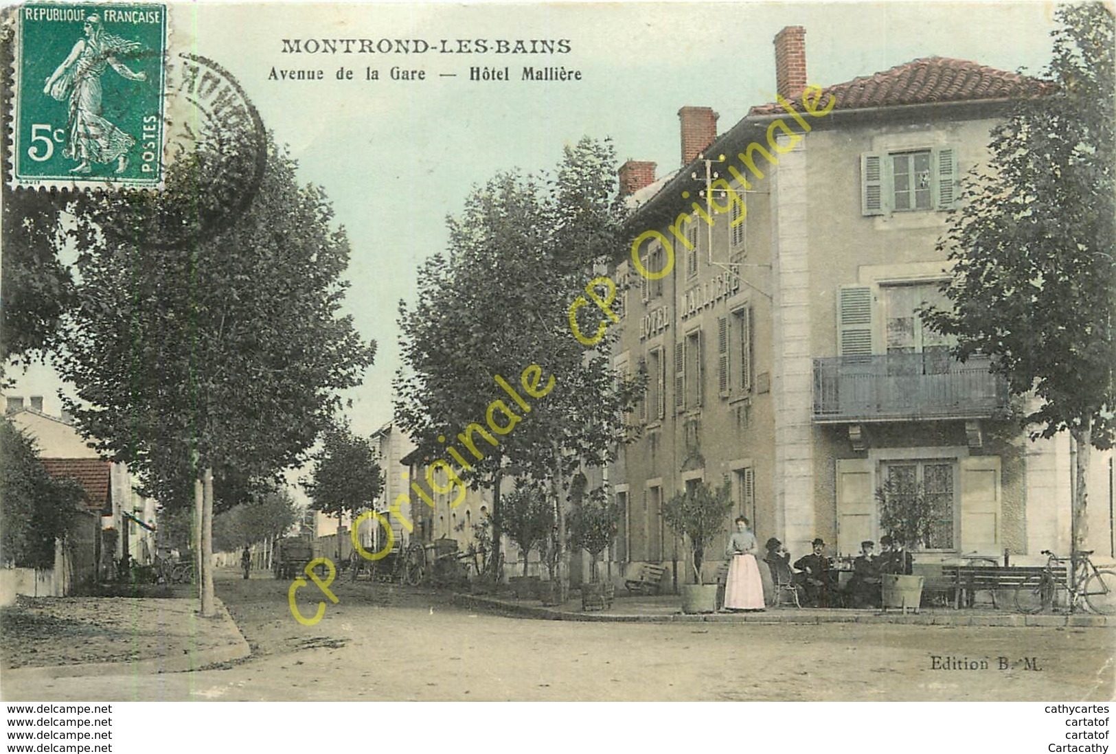 42.  MONTROND LES BAINS .  Avenue De La Gare .  Hôtel Mallière . - Autres & Non Classés