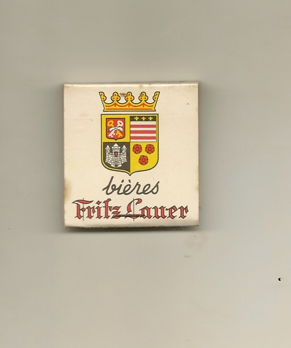 Pochette Allumettes LASTAR De 1956 Neuve Et Pleine:Bière FRITZ LAUER - Luciferdozen